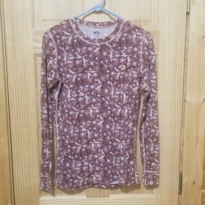 Kari Traa Floral base layer Long Sleeve Shirt L Large Excellent